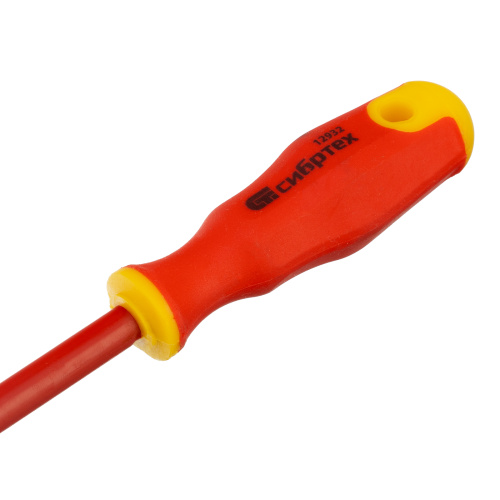 Отвертка диэлектрическая SL4 х 100 мм, CrV, до 1000 В, двухкомпонентная рукоятка Сибртех по ценам производителя в Москве с доставкой по всей России