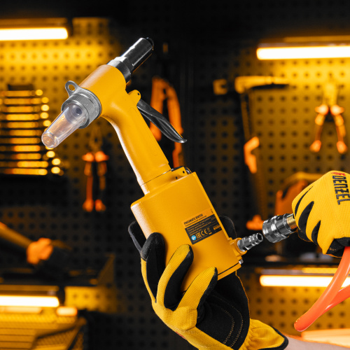 Пневматический заклепочник PR4, 2,4-4,8 мм Denzel по ценам производителя в Москве с доставкой по всей России