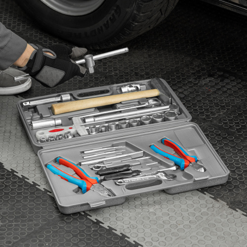 Набор слесарно-шоферского инструмента "Универсал-2", пластиковый бокс (НИЗ) по ценам производителя в Москве с доставкой по всей России