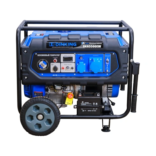 Генератор бензиновый Dinking DKA5500EW (5,5кВт, электростартер, 15лс, колёса) по ценам производителя в Москве с доставкой по всей России