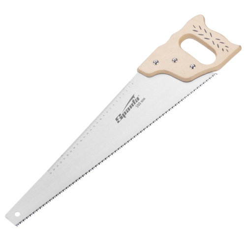 Ножовка по дереву, 400 мм, 7-8 TPI, каленый зуб, линейка, деревянная рукоятка Sparta по ценам производителя в Москве с доставкой по всей России