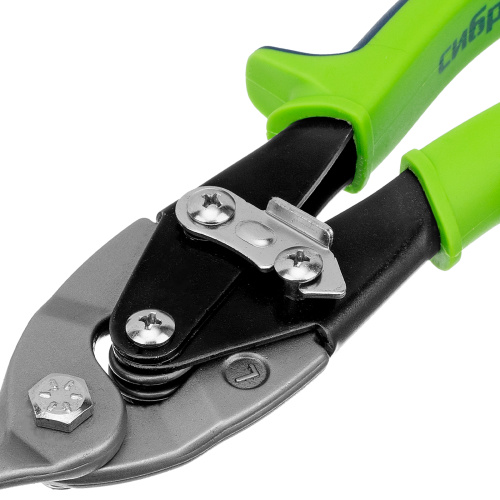 Ножницы по металлу, 250 мм, левый рез, сталь С55, двухкомпонентные рукоятки СИБРТЕХ по ценам производителя в Москве с доставкой по всей России