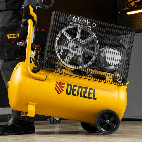 Компрессор воздушный BCI2300/50, ременный привод, 2.3 кВт, 50 литров, 400 л/мин Denzel по ценам производителя в Москве с доставкой по всей России