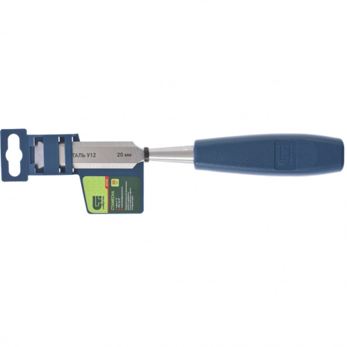 Стамеска, 20 мм, пластиковая рукоятка Сибртех по ценам производителя в Москве с доставкой по всей России