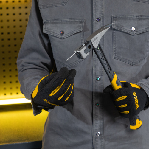 Молоток кровельщика 600 г, цельнокованый, боек с магнитом, двухкомп. обрезин. рук-ка Denzel по ценам производителя в Москве с доставкой по всей России