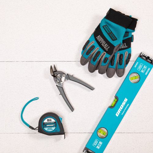 Ножницы по металлу "Piranha", 185 мм, прямой и левый рез, сталь СrM, двухкомпонентные рукоятки Gross по ценам производителя в Москве с доставкой по всей России