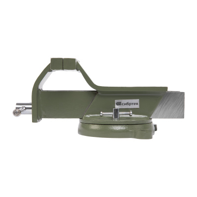 Тиски слесарные, 125 мм, стальные, поворотные Сибртех по ценам производителя в Москве с доставкой по всей России