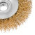 Щетка для УШМ, 100 мм, М14, "тарелка", латунированная витая проволока Matrix по ценам производителя в Москве с доставкой по всей России