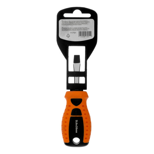 Отвертка "Point", SL6 х 38 мм, CS, двухкомпонентная рукоятка Sparta по ценам производителя в Москве с доставкой по всей России