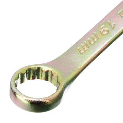 Ключ комбинированный, 19 мм, желтый цинк Сибртех по ценам производителя в Москве с доставкой по всей России