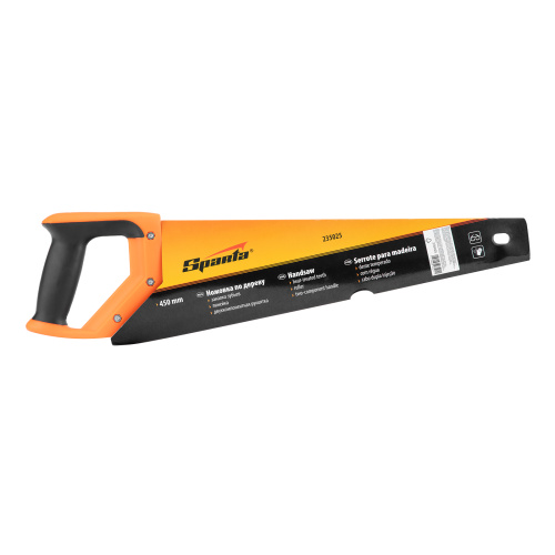 Ножовка по дереву, 450 мм, 7-8 TPI, зуб 2D, каленый зуб, двухкомпонентная рукоятка Sparta по ценам производителя в Москве с доставкой по всей России