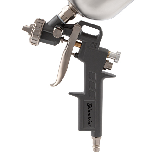 Краскораспылитель пневматический с верхним бачком V 0.6 л, сопло D 1.2, 1.5 и 1.8 мм Matrix по ценам производителя в Москве с доставкой по всей России