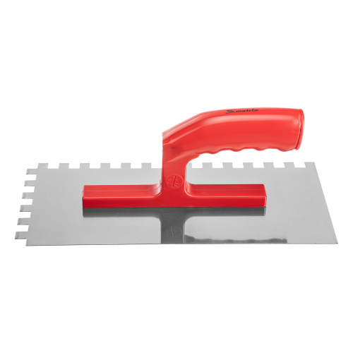 Гладилка стальная, 280 x 130 мм, зеркальная полировка, пластмастмассовая ручка, зуб 10 x 10 мм Matrix по ценам производителя в Москве с доставкой по всей России