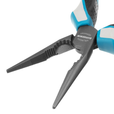 Длинногубцы прямые 170 мм, трехкомпонентные рукоятки Gross по ценам производителя в Москве с доставкой по всей России