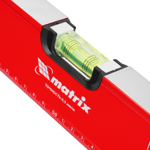 Уровень алюминиевый, фрезерованный, 3 глазка, рукоятки, 1000 мм Matrix по ценам производителя в Москве с доставкой по всей России