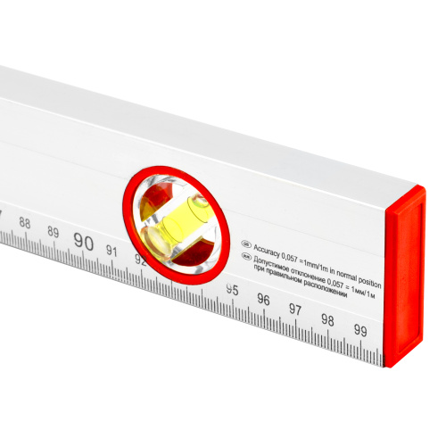 Уровень алюминиевый, 1000 мм, 3 глазка, линейка Sparta по ценам производителя в Москве с доставкой по всей России