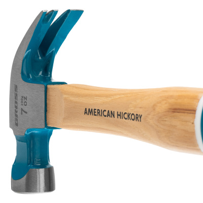 Молоток-гвоздодер, 200 г, угол 45, магнит, обрезиненная рукоятка American hickory GROSS по ценам производителя в Москве с доставкой по всей России