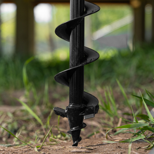 Шнек для грунта ER-80, диаметр 80 мм, длина 800 мм,соединение 20 мм, съемный нож Denzel по ценам производителя в Москве с доставкой по всей России