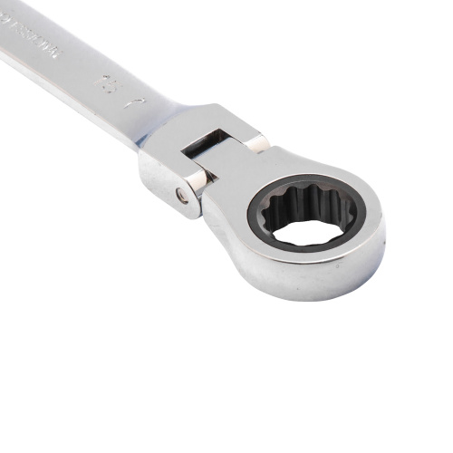 Ключ комбинированный трещоточный, 15 мм, CrV, шарнирный, зеркальный хром Matrix по ценам производителя в Москве с доставкой по всей России