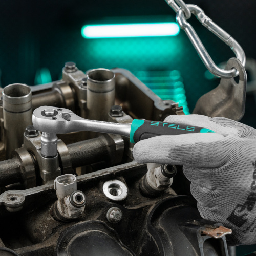 Набор инструментов, 1/2",3/8", 1/4", CrV, пластиковый кейс 142 предмета Stels по ценам производителя в Москве с доставкой по всей России