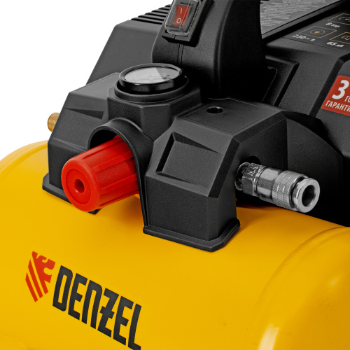 Компрессор  DLS750/6 безмасляный малошумный 750 Вт, 140 л/мин,ресивер 6 л Denzel по ценам производителя в Москве с доставкой по всей России