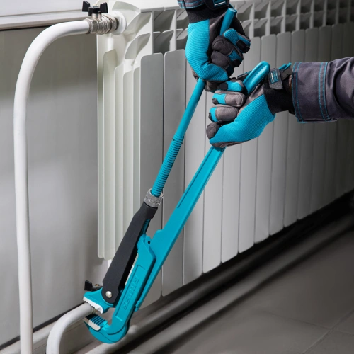 Ключ трубный рычажный 3, №4, цельнокованый, CrV, тип "L" Gross по ценам производителя в Москве с доставкой по всей России