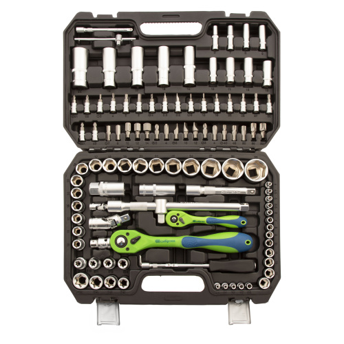 Набор инструментов 108 предметов, CrV, 1/2", 1/4" Сибртех по ценам производителя в Москве с доставкой по всей России