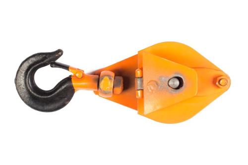 Блок монтажный однорольный с  крюком TOR 1 т с откидной щекой по ценам производителя в Москве с доставкой по всей России