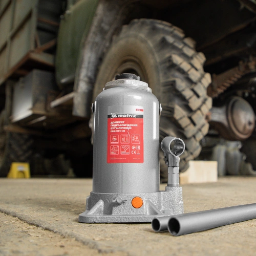 Домкрат гидравлический бутылочный, 20 т, h подъема 244-449 мм Matrix по ценам производителя в Москве с доставкой по всей России