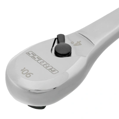 Ключ-трещотка 3/8", CrV, 90 зубьев, усиленный, хром Gross по ценам производителя в Москве с доставкой по всей России