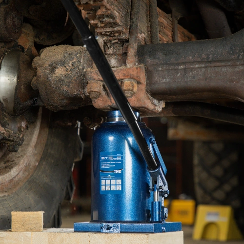 Домкрат гидравлический бутылочный, 50 т, h подъема 280-450 мм Stels купить в Москве с доставкой по всей России | ProtosMarket.ru