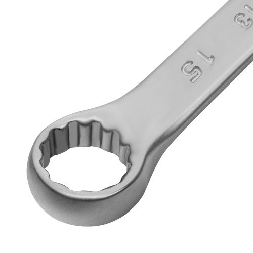 Ключ комбинированный, 15 мм, CrV, матовый хром Matrix по ценам производителя в Москве с доставкой по всей России