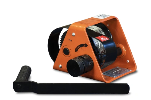 Лебедка ручная барабанная с тросом  500кг  25м со съемной ручкой TOR GR по ценам производителя в Москве с доставкой по всей России