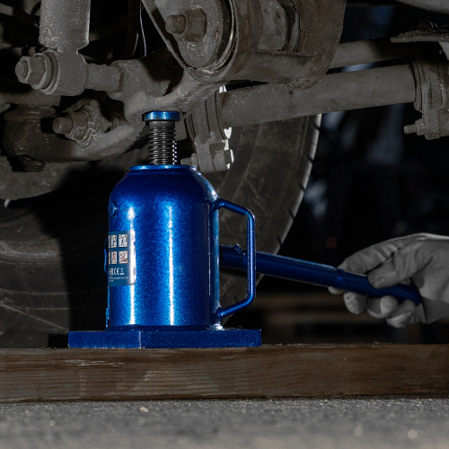 Домкрат гидравлический бутылочный телескопический, 8 т, H подъема 170-430 мм Stels по ценам производителя в Москве с доставкой по всей России