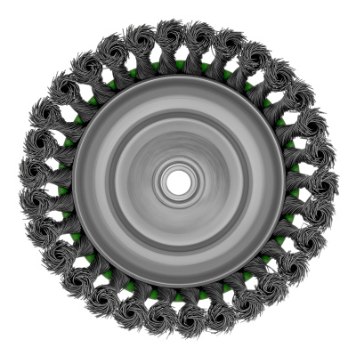 Щетка для УШМ, 150 мм, М14, "чашка", крученая проволока 0.5 мм Сибртех по ценам производителя в Москве с доставкой по всей России