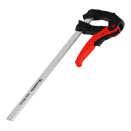 Струбцина реечная быстрозажимная, пластиковый корпус рычажно-храповой механизм, 300 х 90 х 390 мм, штанга 5 х 20 мм Matrix по ценам производителя в Москве с доставкой по всей России