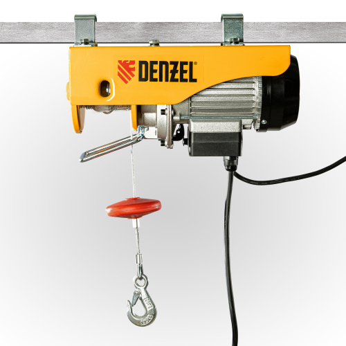 Тельфер электрический TF-250, 0.25 т, 540 Вт, высота 12 м, 10 м/мин Denzel по ценам производителя в Москве с доставкой по всей России