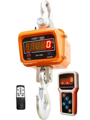 Весы крановые ВЭК-5000 с дублированием показаний на пульт по ценам производителя в Москве с доставкой по всей России