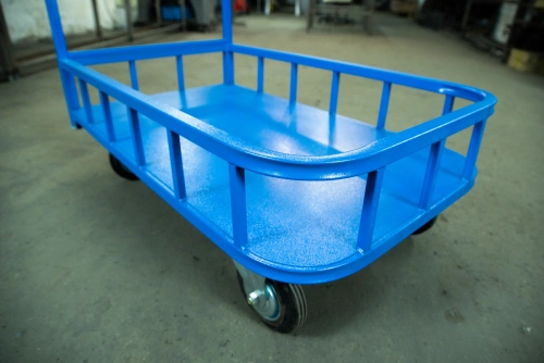 Тележка платформенная TOR ТП-МБ (600х1000) с бортами (колеса 160 мм) по ценам производителя в Москве с доставкой по всей России