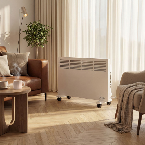 Конвектор электрический КМ-2000.2, 230 В, 2000 Вт, X-образный нагреватель, колеса, термостат MTX по ценам производителя в Москве с доставкой по всей России