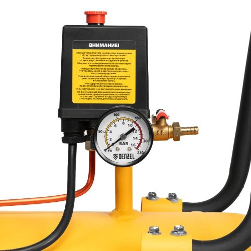 Компрессор воздушный BCI3000-T/200, ременный привод , 3.0 кВт, 200 литров, 530 л/мин Denzel по ценам производителя в Москве с доставкой по всей России