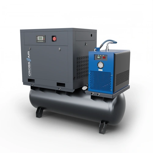 Винтовой компрессор с осушителем CrossAir CA11-10RA-500DRY (IP54) по ценам производителя в Москве с доставкой по всей России