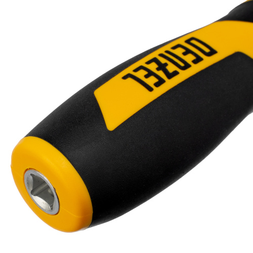 Набор инструментов, 1/2", 1/4", CrV, S2, пластиковый кейс, 122 предмета Denzel по ценам производителя в Москве с доставкой по всей России