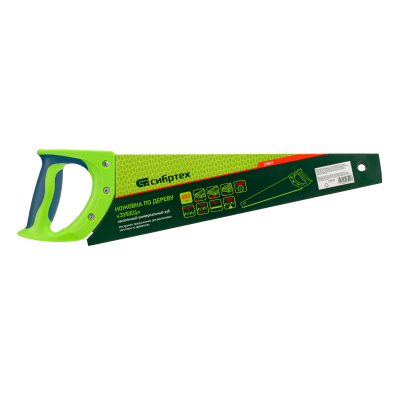 Ножовка по дереву "Зубец", 400 мм, 7-8 TPI, каленый зуб 2D, двухкомпонентная рукоятка Сибртех по ценам производителя в Москве с доставкой по всей России