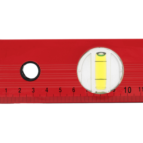 Уровень алюминиевый, 400 мм, 3 глазка, красный, линейка Matrix по ценам производителя в Москве с доставкой по всей России