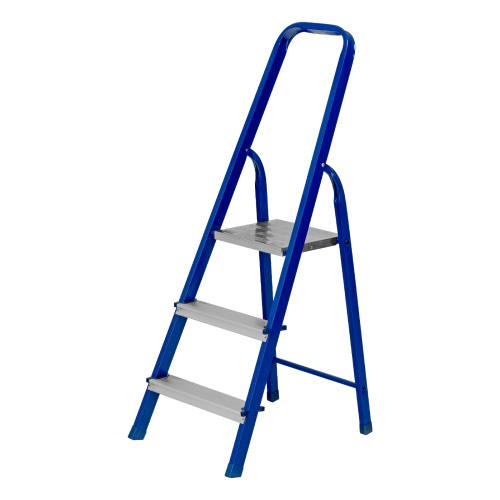 Стремянка, 3 ступени, стальной профиль, алюминиевые ступени Сибртех по ценам производителя в Москве с доставкой по всей России