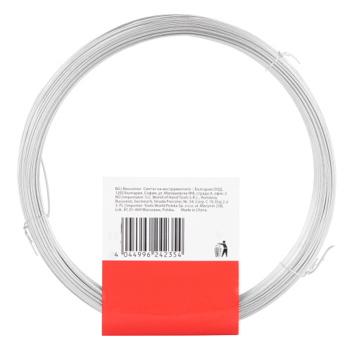 Проволока стальная 50 м, оцинкованная, термообработанная 1 мм Сибртех по ценам производителя в Москве с доставкой по всей России