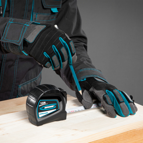 Рулетка "Doppelhaken",10 м x 25 мм,двухсторонний зацеп,Нейлон,двусторонняя шкала,автоматическая фиксация Gross по ценам производителя в Москве с доставкой по всей России