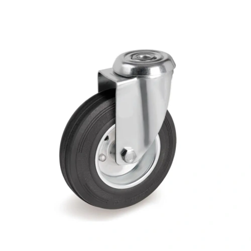 Колесо поворотное SCh 55 125 мм резина под болт РФ купить в Москве с доставкой по всей России | ProtosMarket.ru