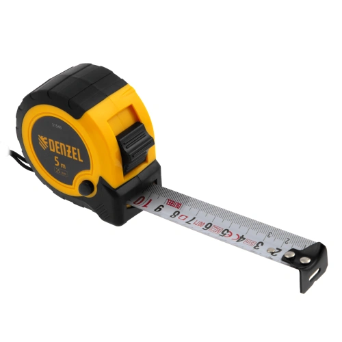 Рулетка 5м х 25мм, двухкомп. корпус, кнопка-пауза Denzel по ценам производителя в Москве с доставкой по всей России